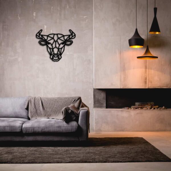 Metalen Wanddecoratie Stier 001