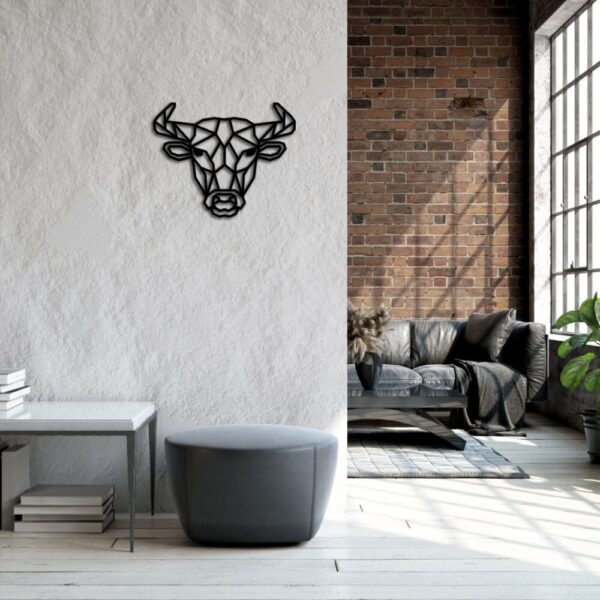 Metalen Wanddecoratie Stier 002