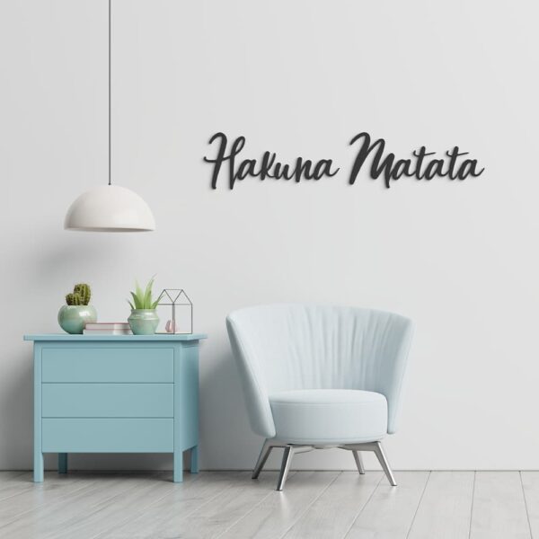 Hakuna matata metalen letters